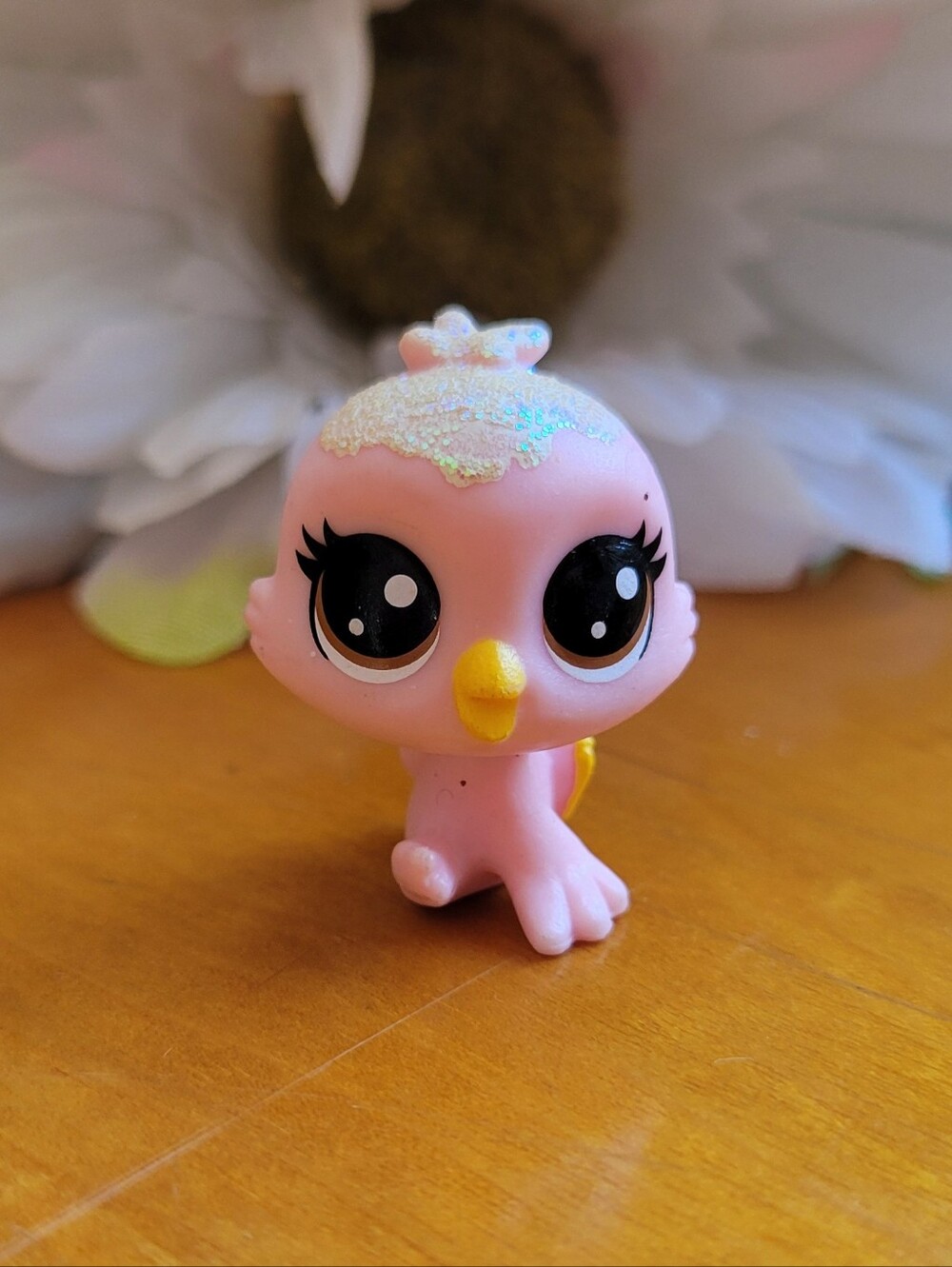 Littlest Pet Shop LPS Mini Strawberry Birdet Bird Glitter Pink #2-8
